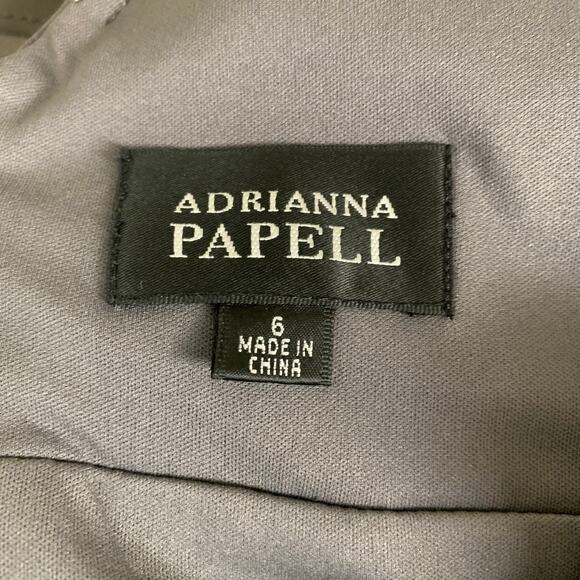 Adrianna Papell Size 6 Shutter Pleated Evening Dress Sleeveless Cocktail - Picture 8 of 9
